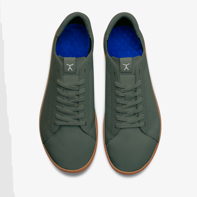 Top: Outsole: Olive Green / Gum athleisure barefoot casual crossfit workout shoes 