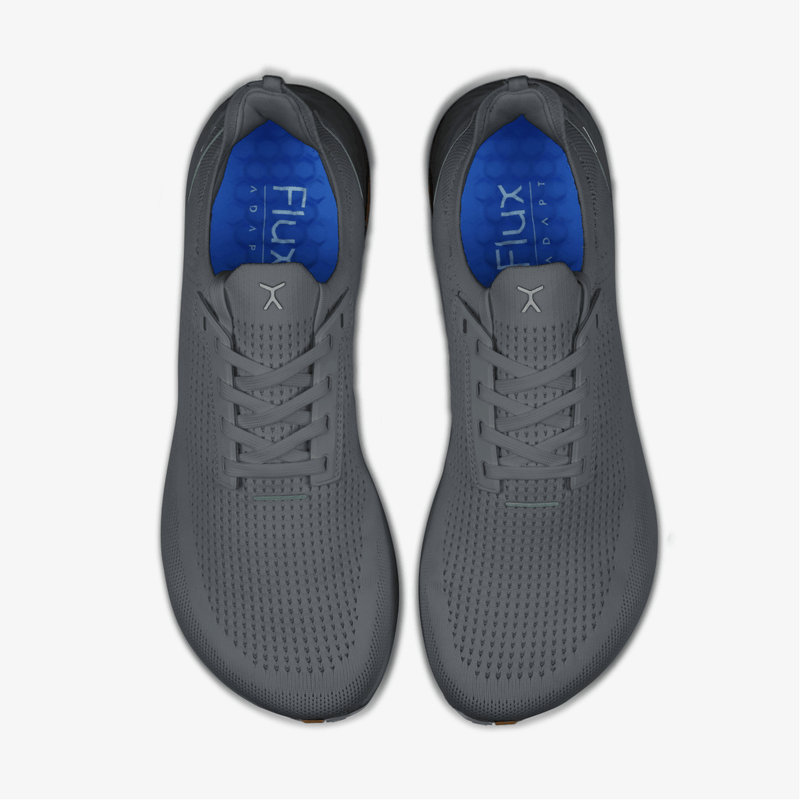 Top Outsole grey gum running shoe 