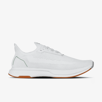 Medial White with Gum Sole Running Shoe #color_white-gum-rn