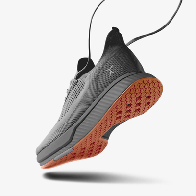 Heel Outsole grey gum running shoe #color_grey-gum-rn