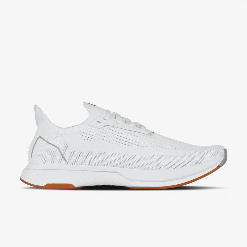 Medial White with Gum Sole Running Shoe 