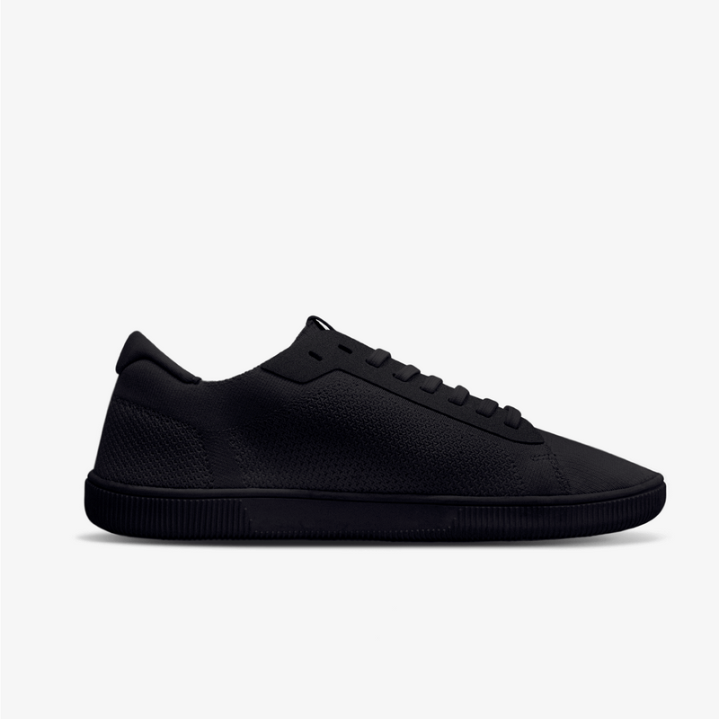 Medial: All black athleisure barefoot casual crossfit workout shoes 