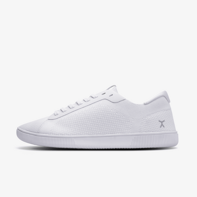 All white athleisure barefoot casual crossfit workout shoes #color_whiteout